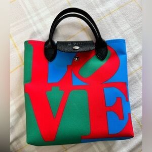 Longchamp X Robert Indiana Tote